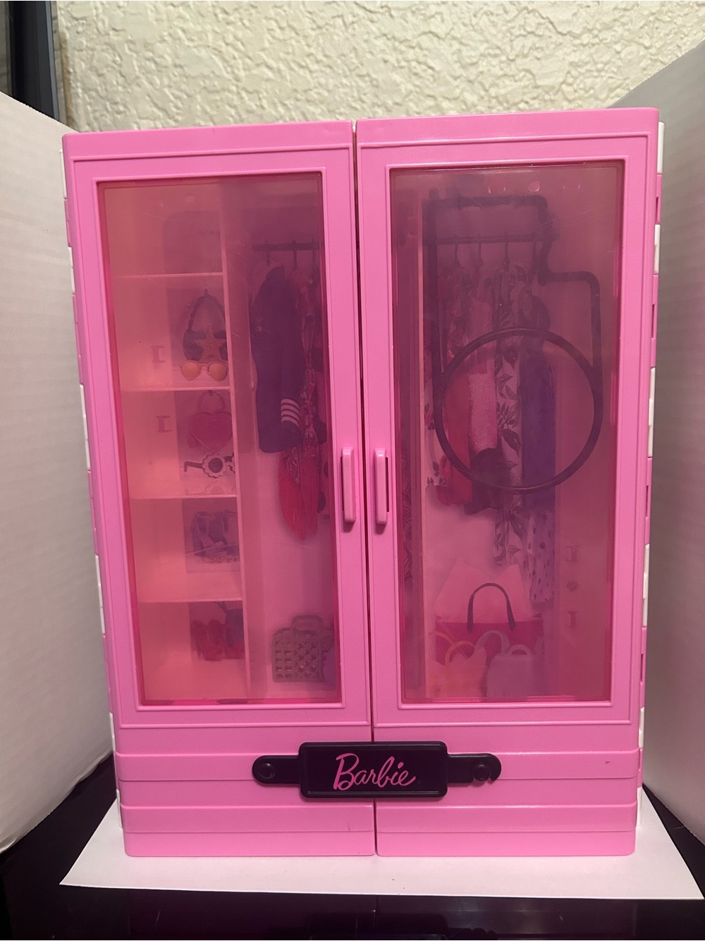 Mattel - Barbie Portable Closet Carrying Case w/ Handle #GBK11 Pink 2018